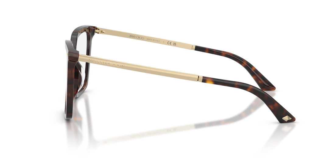 Occhiali da vista jimmy choo jc3054u 5002 havana cat eye femenino taglia 54mm - Vista dettagliata