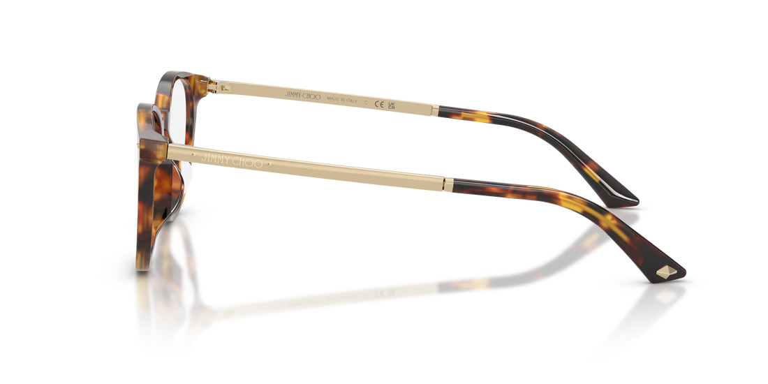 Occhiali da vista jimmy choo jc3055d 5110 havana pantos femenino taglia 52mm - Vista dettagliata