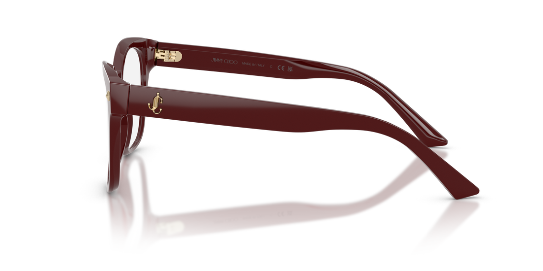 Occhiali da vista jimmy choo jc3056 5057 rojo square femenino taglia 52mm - Vista dettagliata