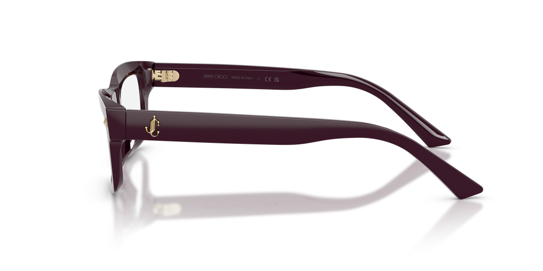 Occhiali da vista jimmy choo jc3057u 5075 violeta rectangular femenino taglia 53mm - Vista dettagliata