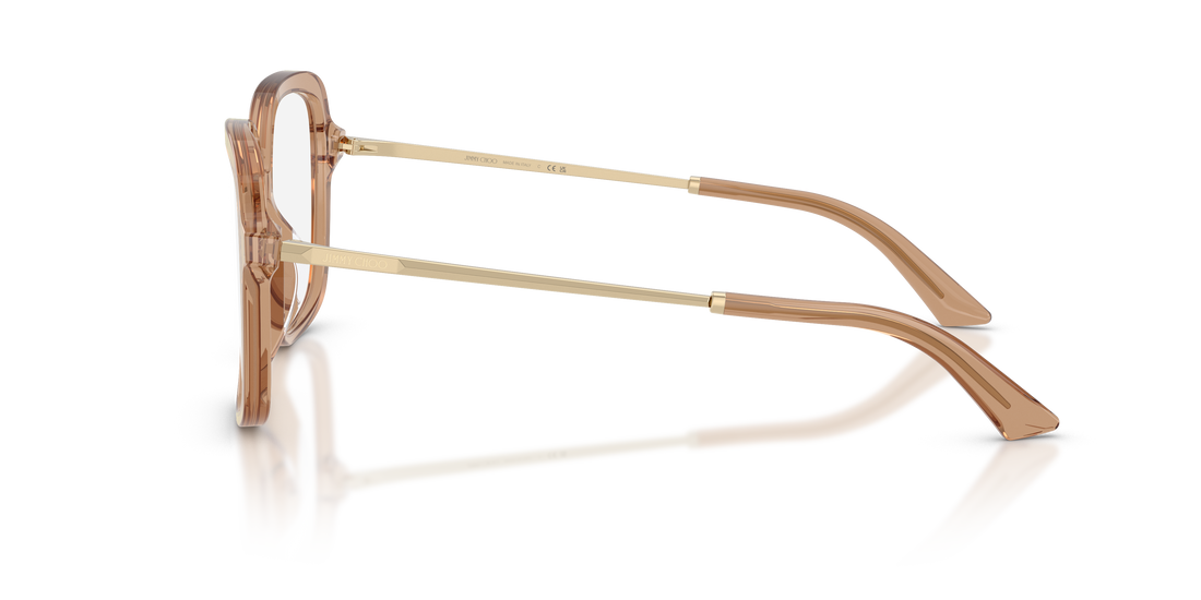 Occhiali da vista jimmy choo jc3061u 5076 marron square femenino taglia 53mm - Vista dettagliata