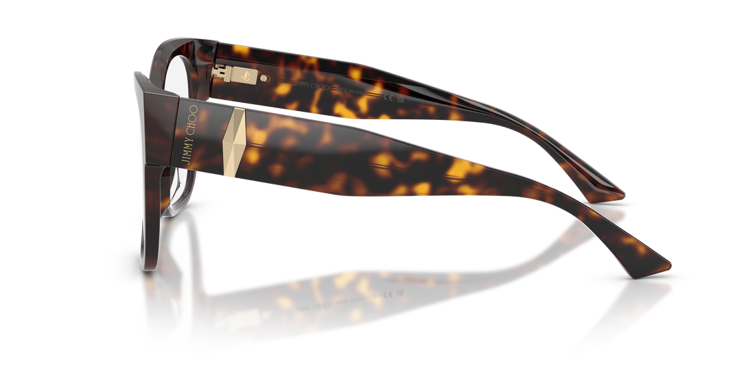 Occhiali da vista jimmy choo jc3062u 5002 havana square femenino taglia 55mm - Vista dettagliata