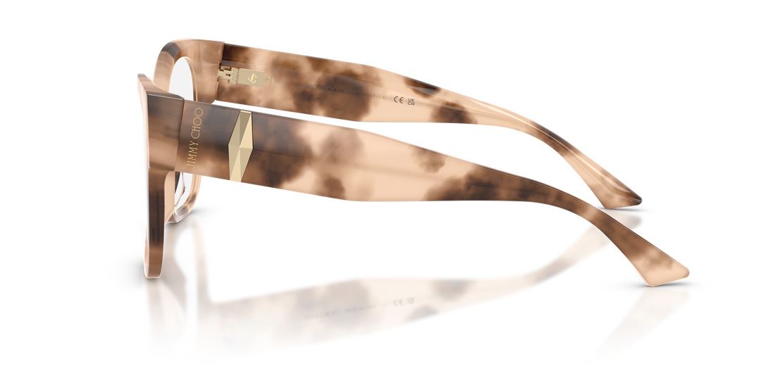 Occhiali da vista jimmy choo jc3062u 5097 havana square femenino taglia 53mm - Vista dettagliata