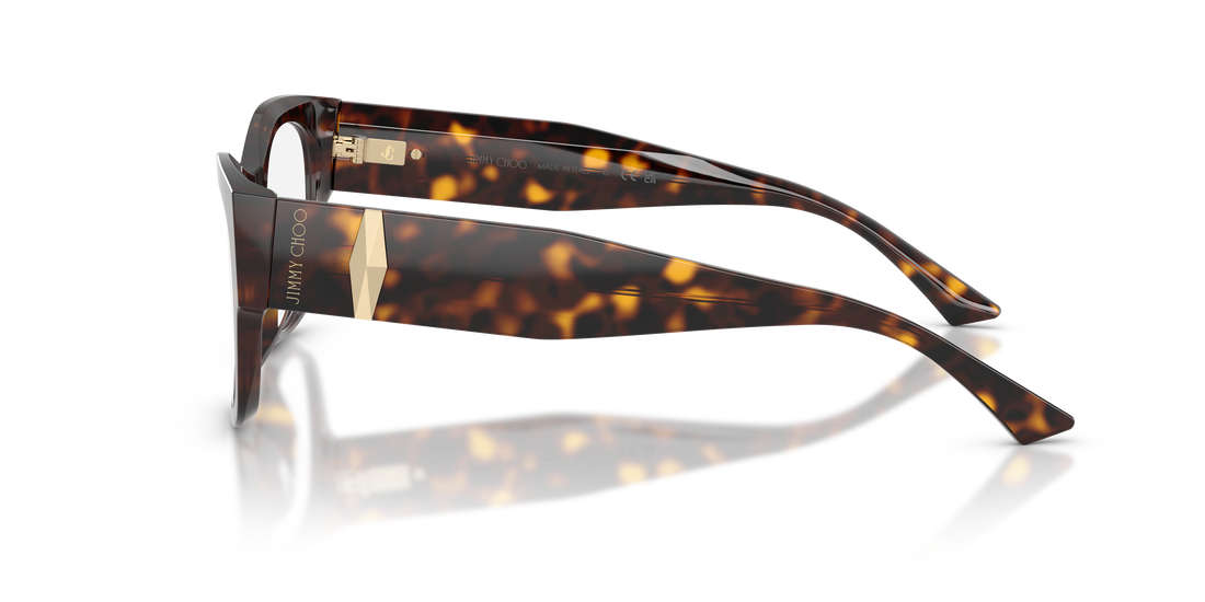 Occhiali da vista jimmy choo jc3063u 5002 havana pillow femenino taglia 52mm - Vista dettagliata