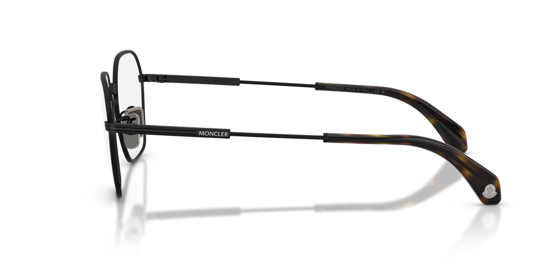 Prescription glasses moncler me1012 1001 negro irregular unisex size 54mm - Detailed view