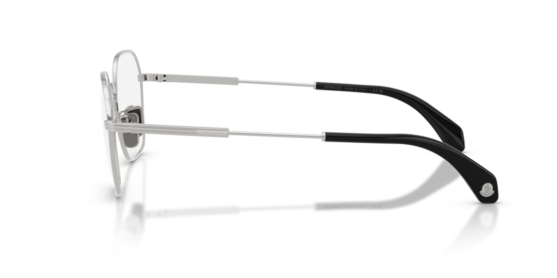 Prescription glasses moncler me1012 1023 plateado irregular unisex size 54mm - Detailed view