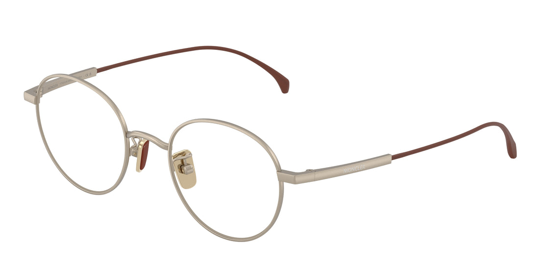 Prescription glasses moncler me1013td 1003 cobre round unisex size 49mm - Main view