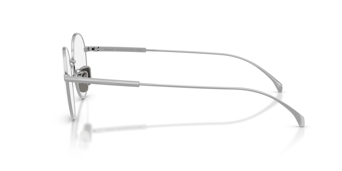 Prescription glasses moncler me1013td 1023 plateado round unisex size 49mm - Detailed view