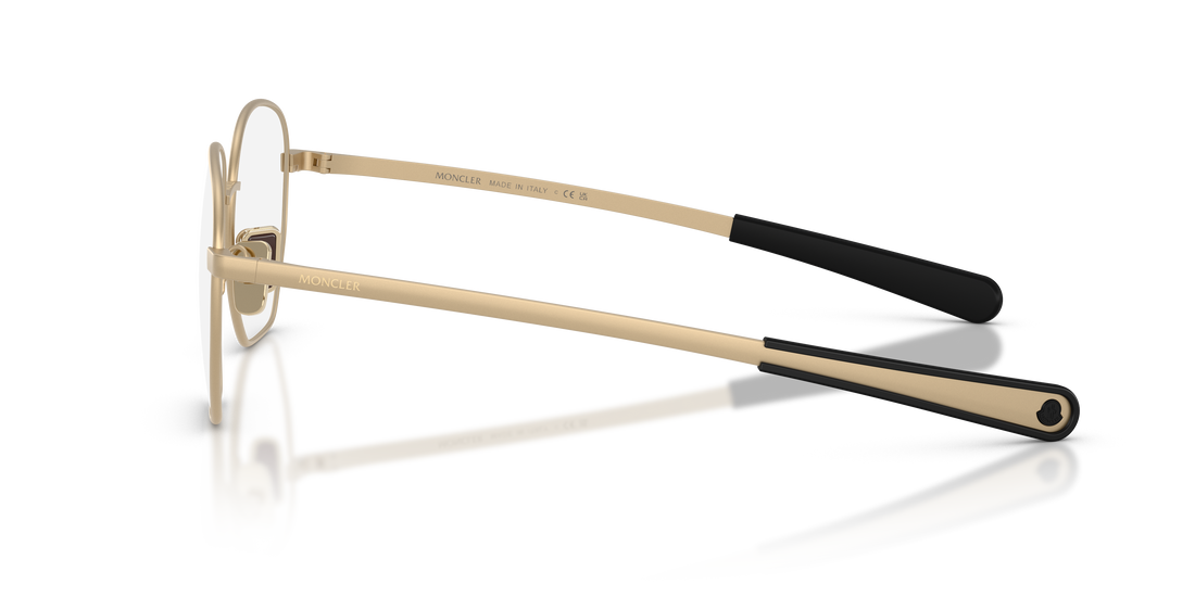 Occhiali da vista moncler me1015 1024 dorado oval unisex taglia 51mm - Vista dettagliata