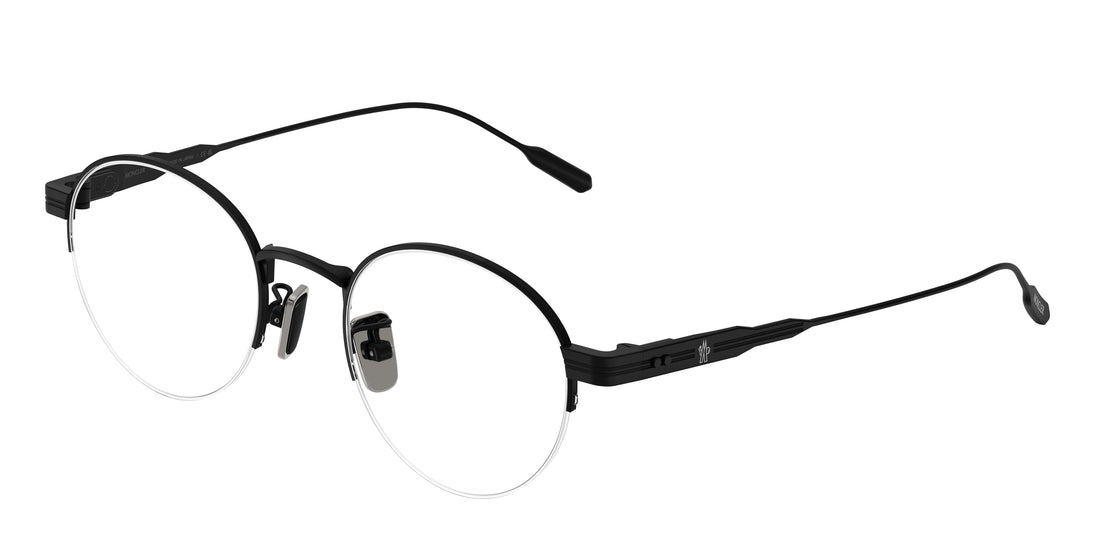 Occhiali da vista moncler me1016td 1001 negro oval unisex taglia 49mm - Vista principale