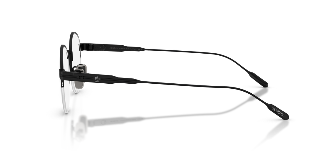 Occhiali da vista moncler me1016td 1001 negro oval unisex taglia 49mm - Vista dettagliata