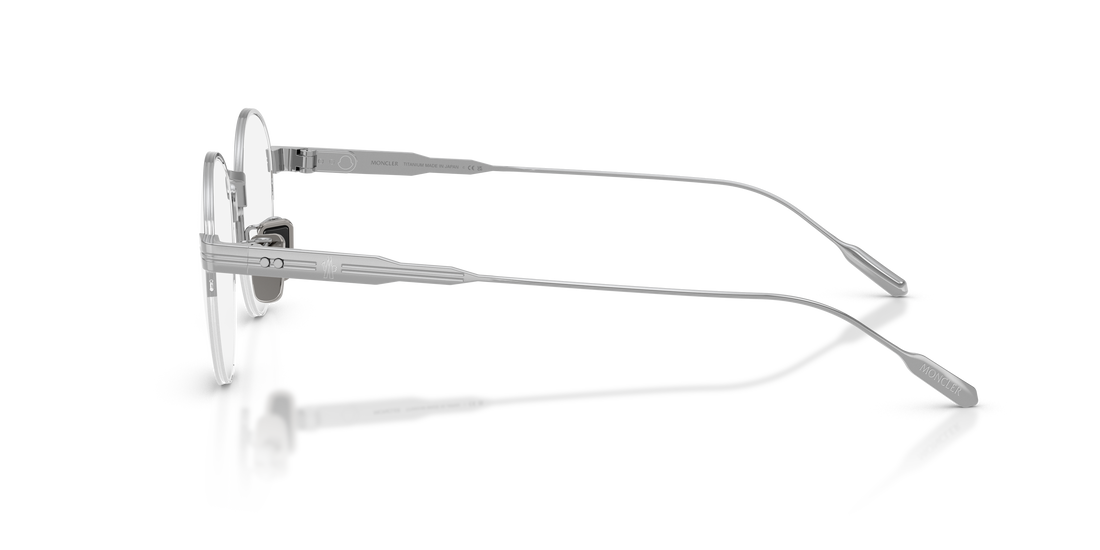 Occhiali da vista moncler me1016td 1023 plateado oval unisex taglia 49mm - Vista dettagliata