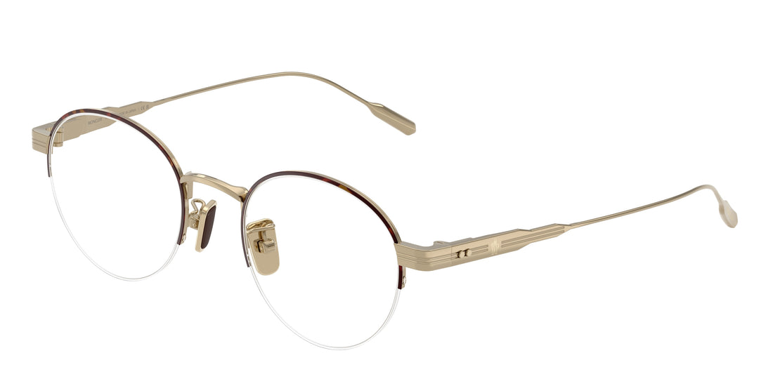 Occhiali da vista moncler me1016td 1026 havana oval unisex taglia 49mm - Vista principale