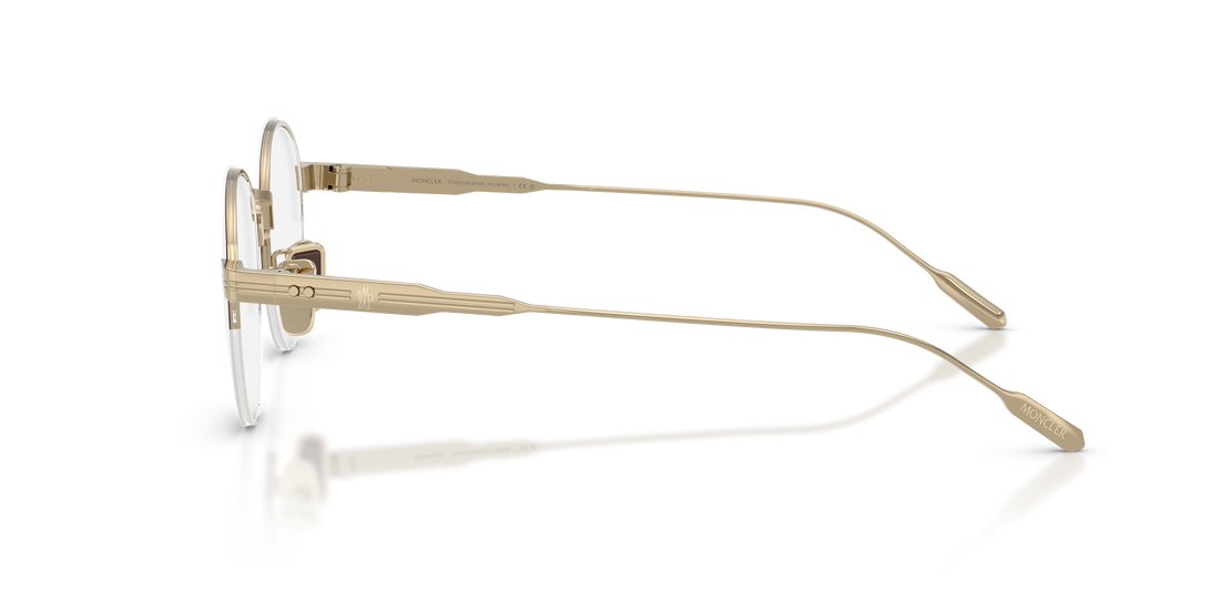 Occhiali da vista moncler me1016td 1026 havana oval unisex taglia 49mm - Vista dettagliata