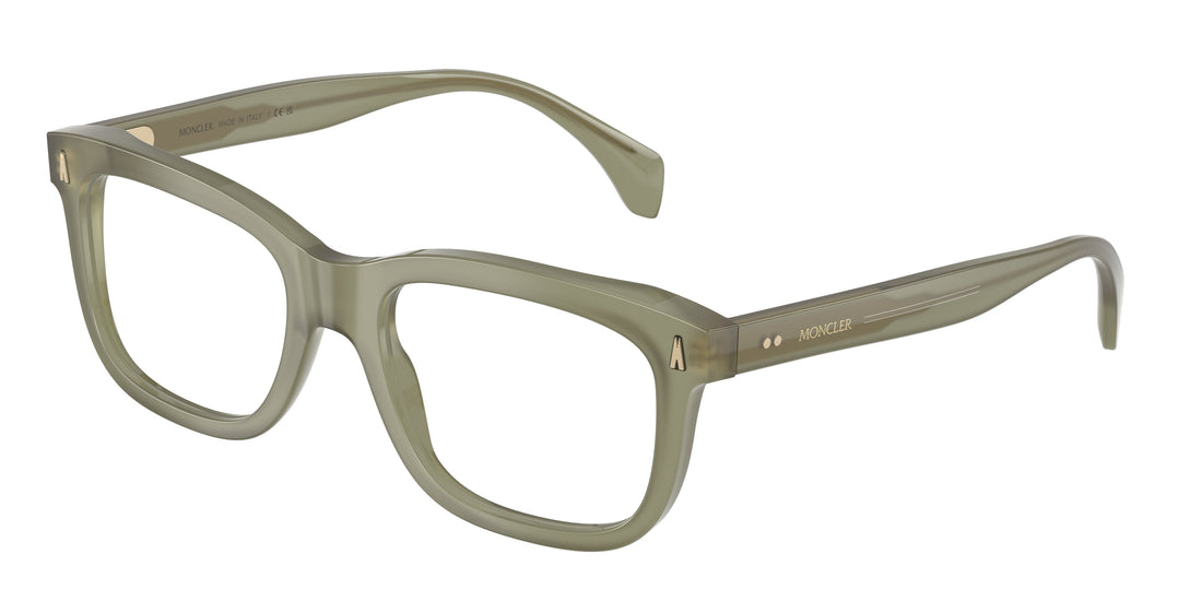 Prescription glasses moncler me2019 3024 verde rectangular unisex size 52mm - Main view