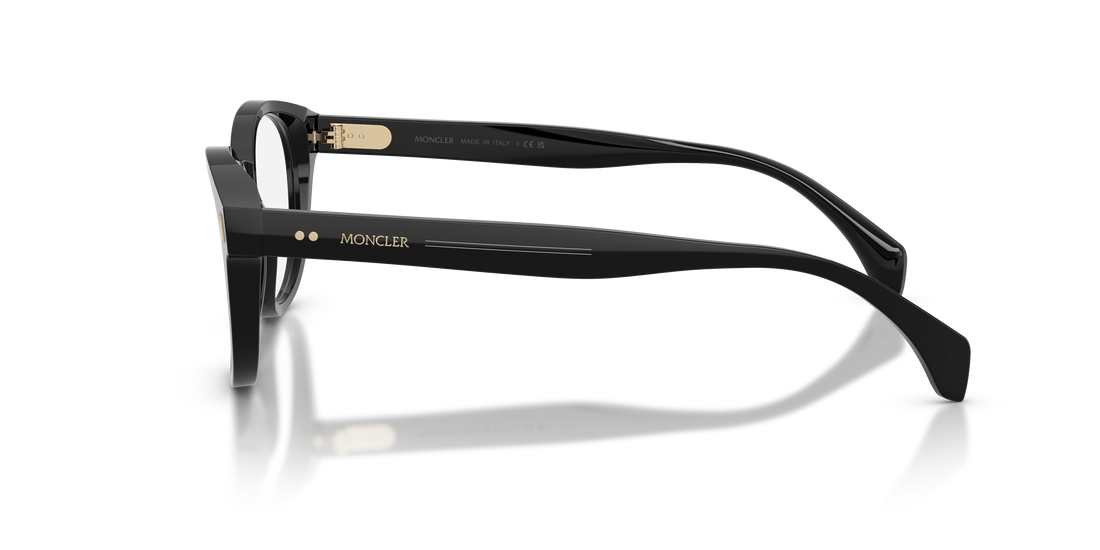 Prescription glasses moncler me2020 3001 negro round unisex size 50mm - Detailed view