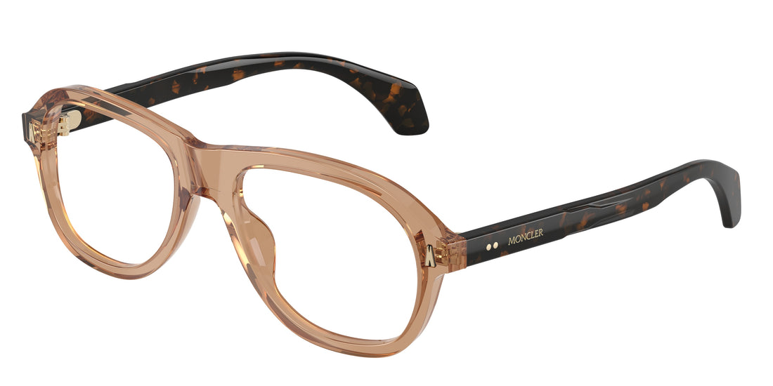 Prescription glasses moncler me2025u 3037 marron pillow unisex size 53mm - Main view