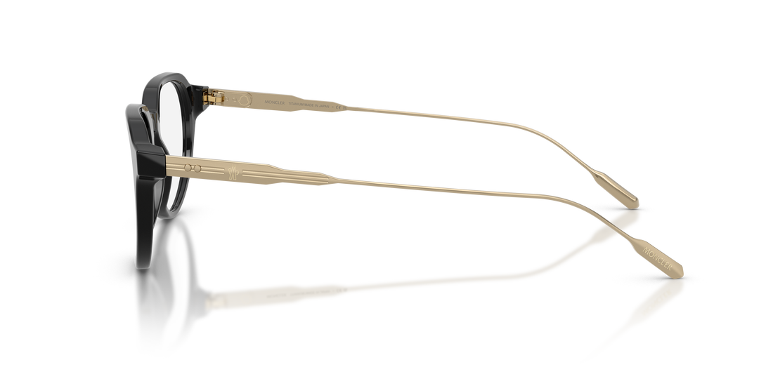 Occhiali da vista moncler me2031 3001 negro oval unisex taglia 50mm - Vista dettagliata