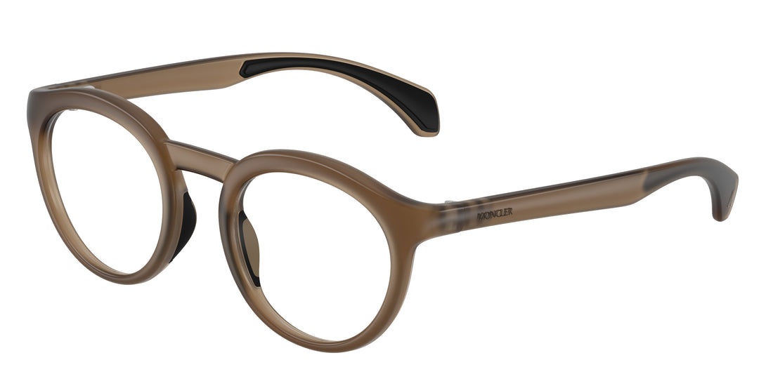 Occhiali da vista moncler me3006u 5012 marron round unisex taglia 49mm - Vista principale