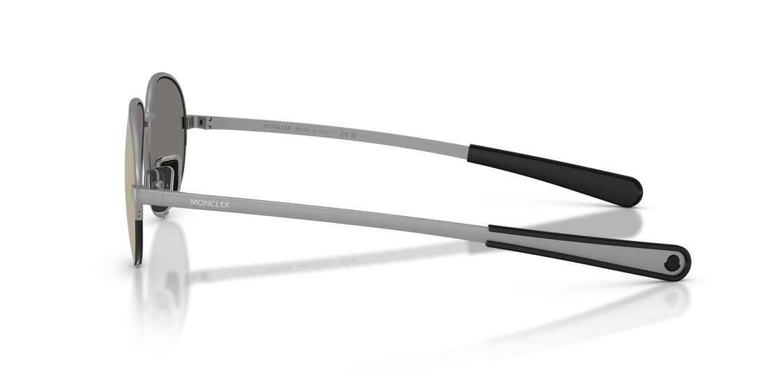 Óculos de sol moncler me4018 circuit 10164t gris oval unisex tamanho 56mm - Vista de detalhe