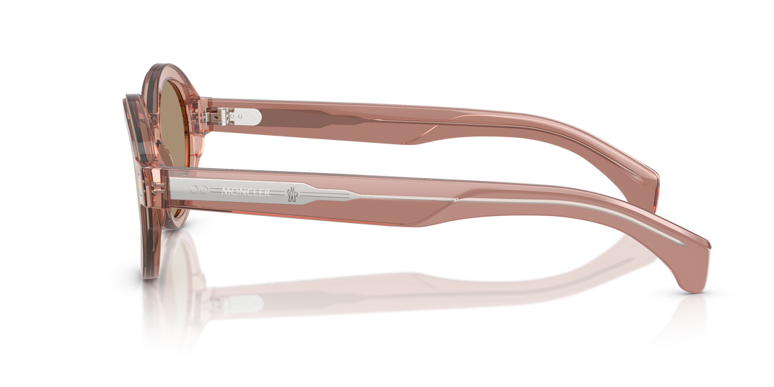Óculos de sol moncler me6003 rondosa 30087j rosa round unisex tamanho 47mm - Vista de detalhe