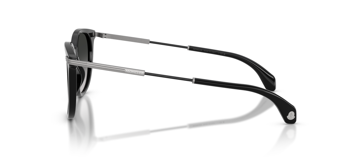 Óculos de sol moncler me6013 korra 30013c negro oval unisex tamanho 53mm - Vista de detalhe