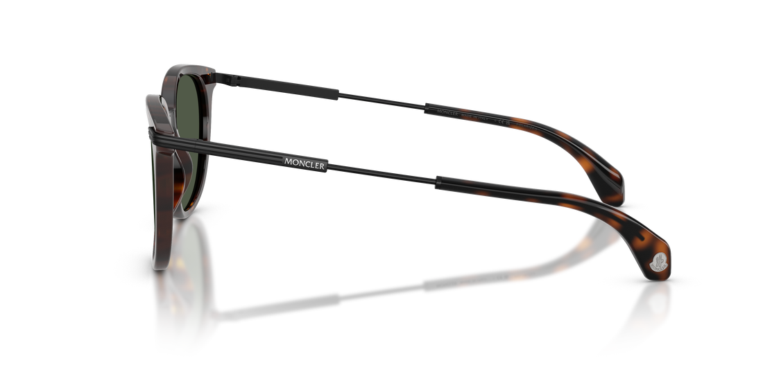 Óculos de sol moncler me6013 korra 30029a carey oval unisex tamanho 53mm - Vista de detalhe