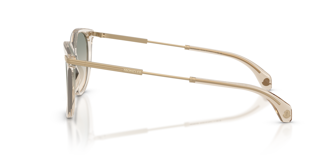 Óculos de sol moncler me6013 korra 30032c marrón oval unisex tamanho 53mm - Vista de detalhe