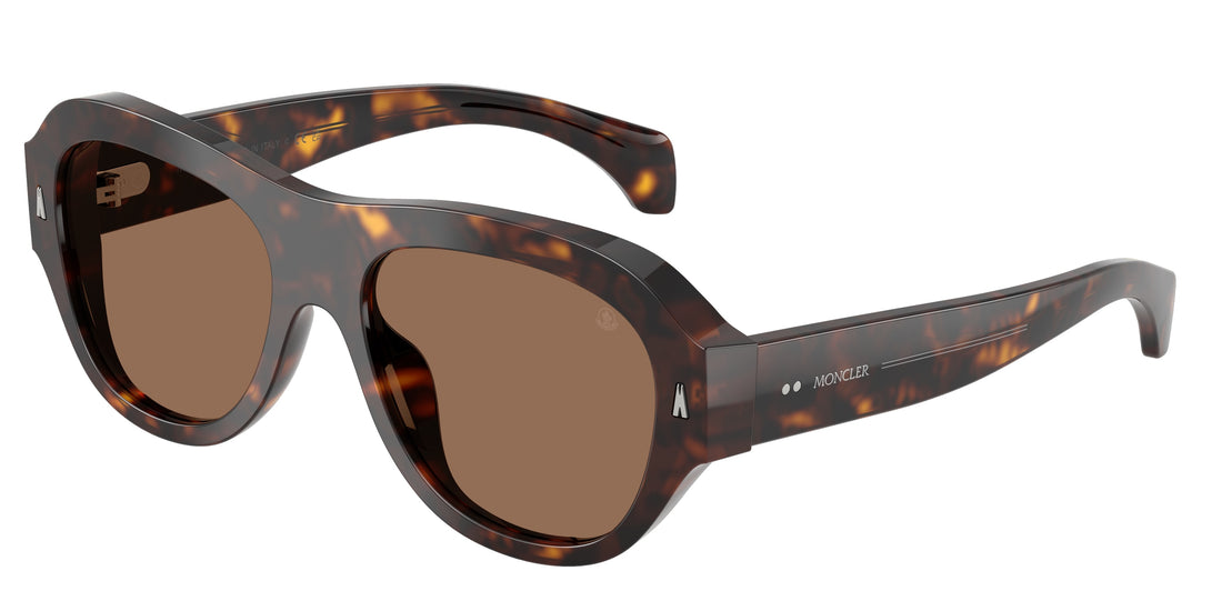 Óculos de sol moncler me6015u elevane 300273 carey irregular unisex tamanho 56mm - Vista principal