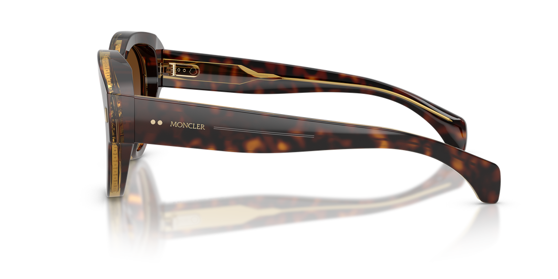 Óculos de sol moncler me6016u chicane 300213 carey pilot unisex tamanho 55mm - Vista de detalhe