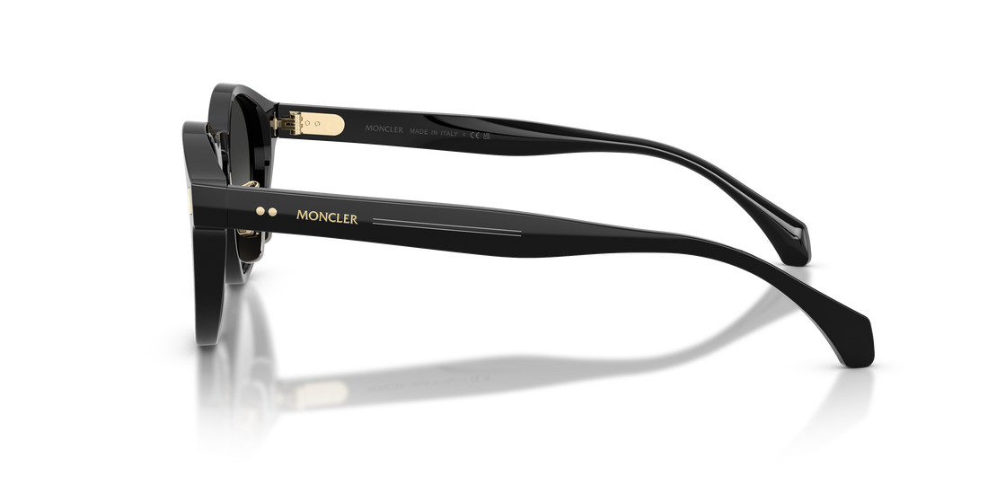 Lunettes de soleil moncler me6017d ember 30013c negro round unisex taille 49mm - Vue détaillée