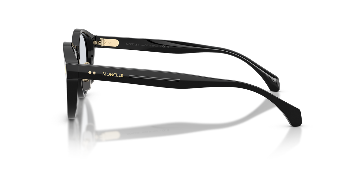 Gafas de sol moncler me6017d ember 300172 negro round unisex talla 49mm - Vista de detalle