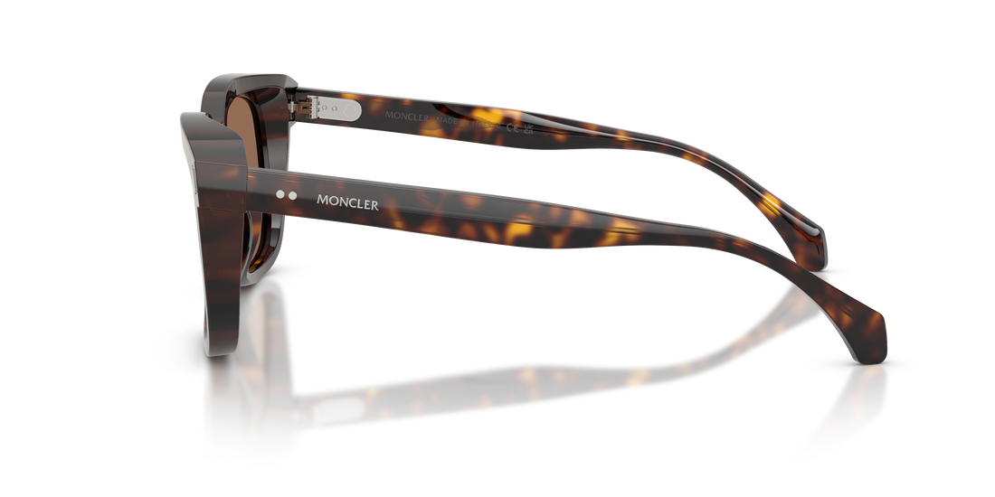 Lunettes de soleil moncler me6018 valaire 300273 carey pillow unisex taille 54mm - Vue détaillée