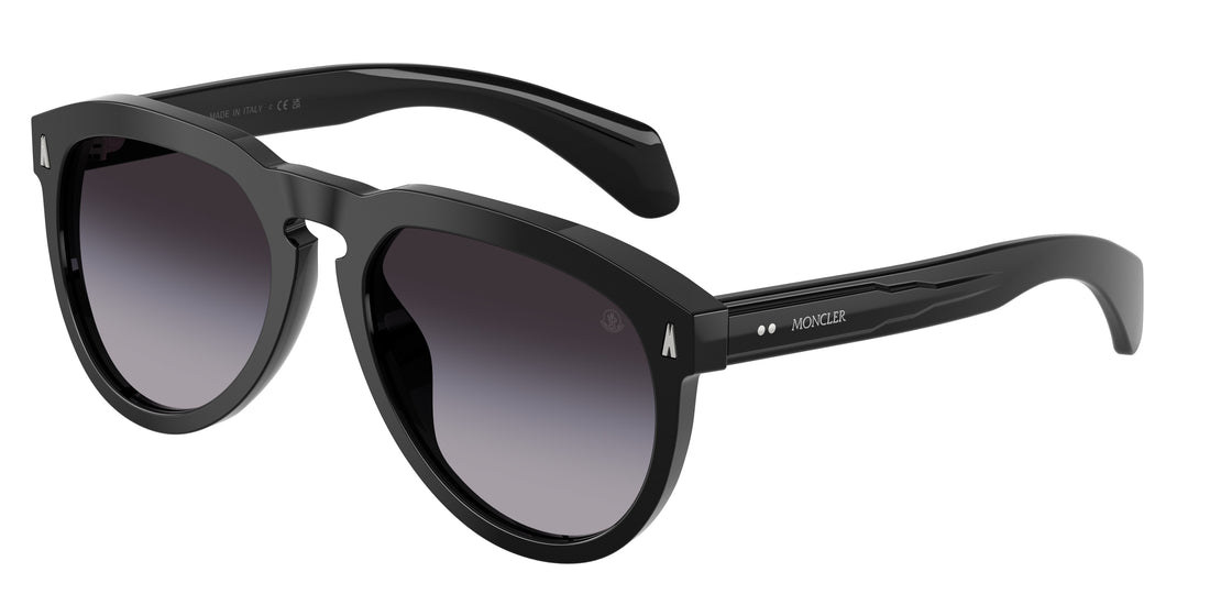 Óculos de sol moncler me6020u isopleth 30018g negro pilot unisex tamanho 56mm - Vista principal