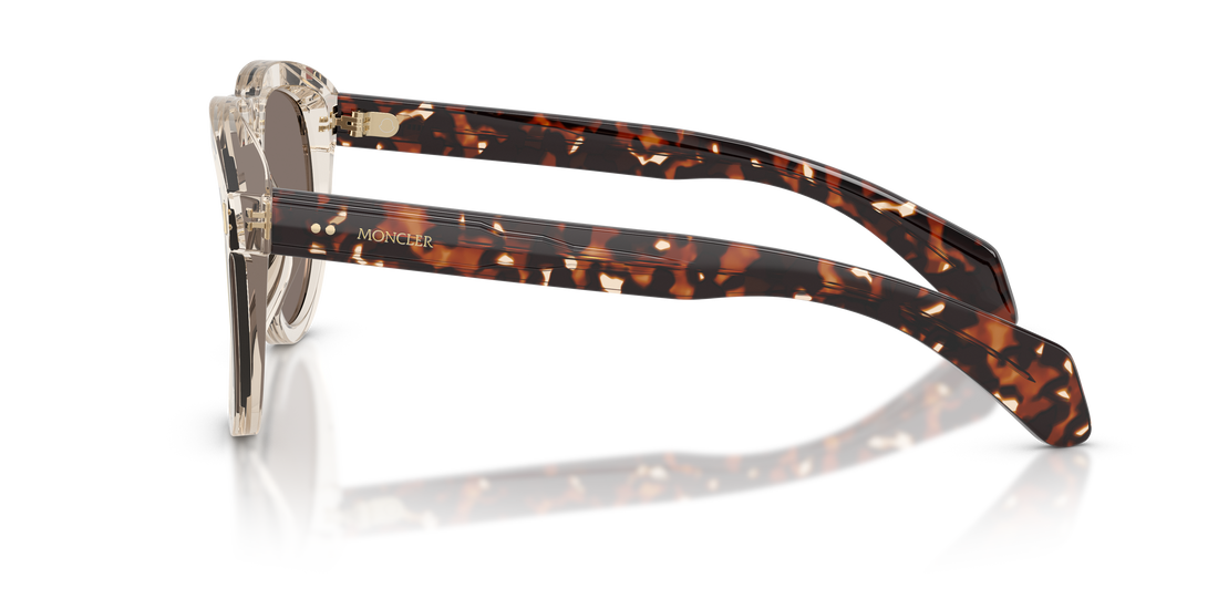 Óculos de sol moncler me6020u isopleth 30035a blanco pilot unisex tamanho 56mm - Vista de detalhe