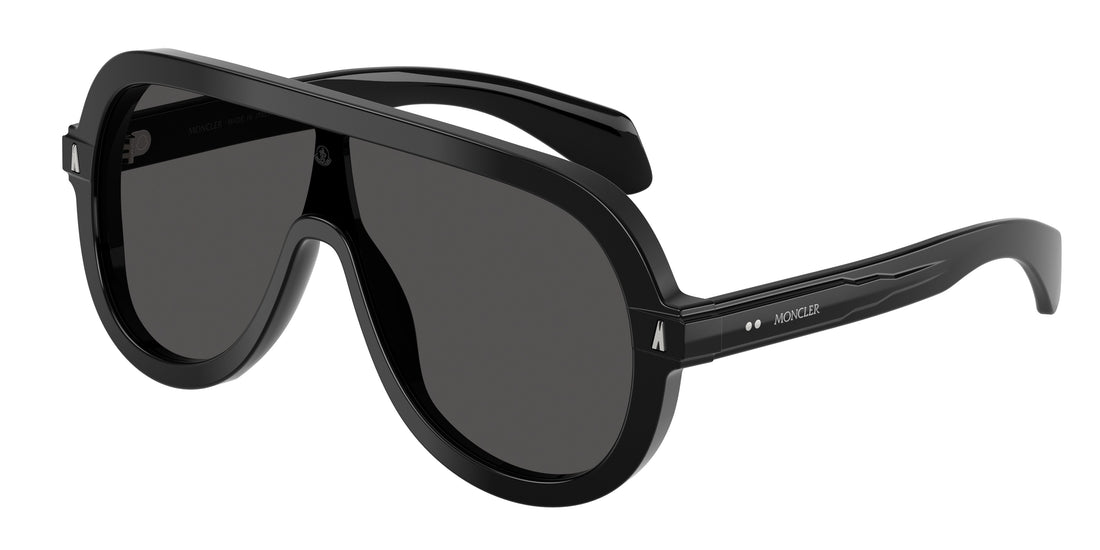 Lunettes de soleil moncler me6021u sunsette 300187 negro pilot unisex taille 30mm - Vue principale