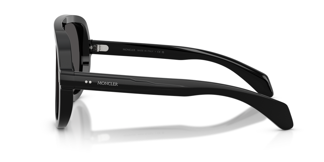 Lunettes de soleil moncler me6021u sunsette 300187 negro pilot unisex taille 30mm - Vue détaillée
