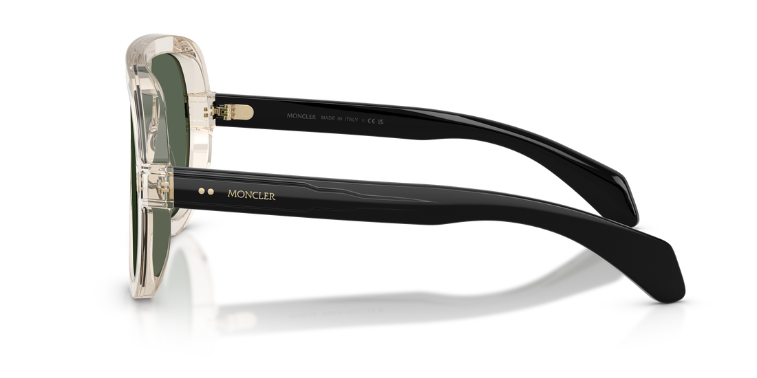 Lunettes de soleil moncler me6021u sunsette 300371 blanco pilot unisex taille 30mm - Vue détaillée