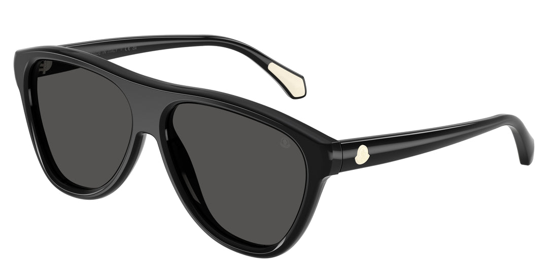 Lunettes de soleil moncler me6025u incline 300187 negro pilot unisex taille 59mm - Vue principale