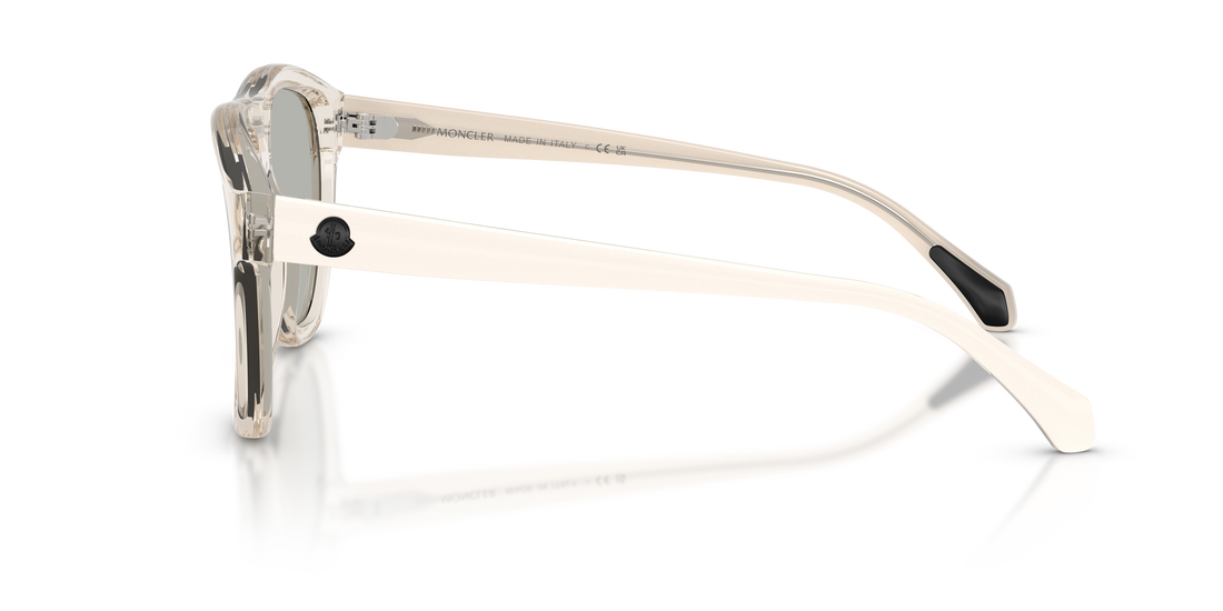 Lunettes de soleil moncler me6025u incline 30037i blanco pilot unisex taille 59mm - Vue détaillée