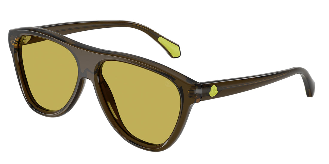 Lunettes de soleil moncler me6025u incline 304382 verde pilot unisex taille 59mm - Vue principale