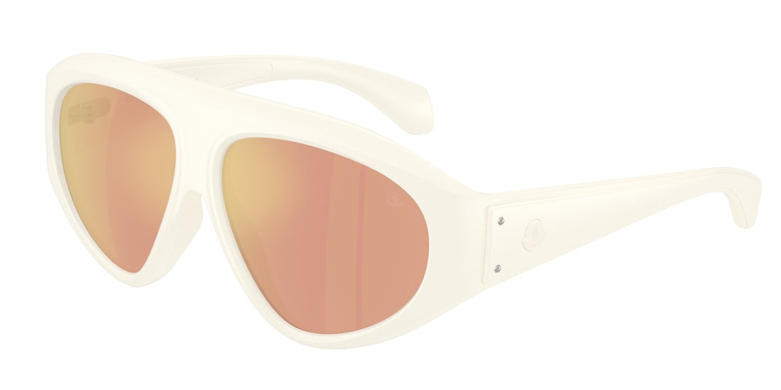 Lunettes de soleil moncler me8014u zyra 50367j blanco pilot unisex taille 58mm - Vue principale
