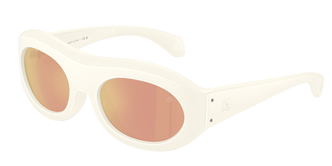 Gafas de sol moncler me8015u ramillon 50367j blanco oval unisex talla 54mm - Vista principal