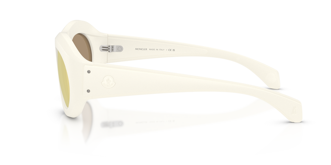 Gafas de sol moncler me8015u ramillon 50367j blanco oval unisex talla 54mm - Vista de detalle