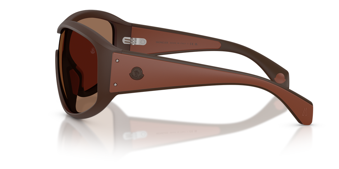 Gafas de sol moncler me8016u thyra 503573 marrón oval unisex talla 36mm - Vista de detalle