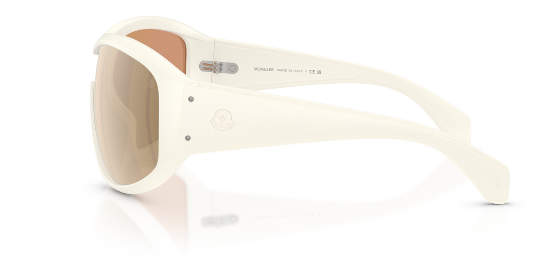 Gafas de sol moncler me8016u thyra 50367j blanco oval unisex talla 36mm - Vista de detalle