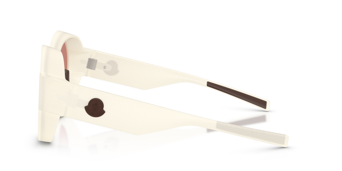 Lunettes de soleil moncler me8020u modus 50407j blanco oval unisex taille 49mm - Vue détaillée