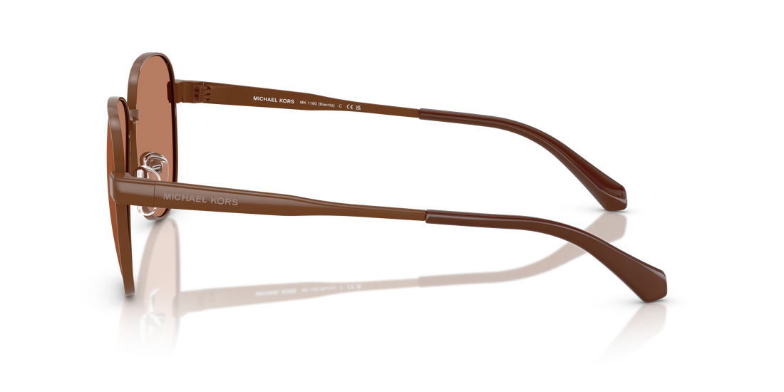 Sonnenbrillen michael kors mk1160 biarritz 1902/3 marrón pilot femenino größe 59mm - Detailansicht