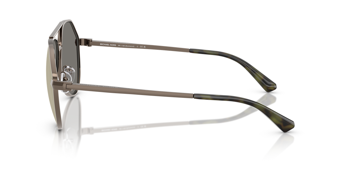 Occhiali da sole michael kors mk1168 brentwood 10014t gris pilot masculino taglia 60mm - Vista dettagliata