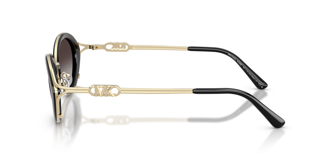 Occhiali da sole michael kors mk1179 key west 30058g negro oval femenino taglia 53mm - Vista dettagliata
